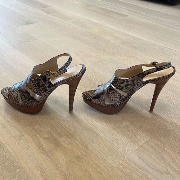 Nine West Snakeskin Pattern Heels - Picture 3 of 6